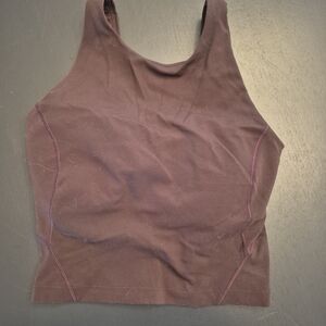 lululemon athletica Brown High-Neck Crop Sports Bra